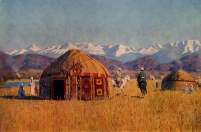 Kirghiz Yourta by the River Chu, 1869-1870 by Vasily Vereshchagin