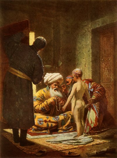 The Sale of a Young Serf by Vasily Vereshchagin