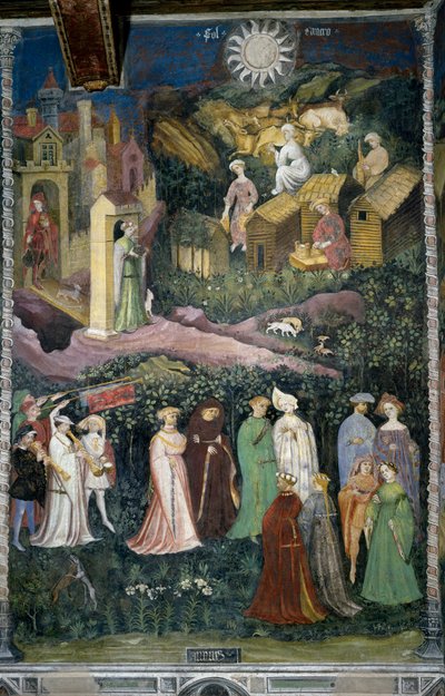 Month of June: Dance of Ladies and Horsemen by Venceslao Maestro