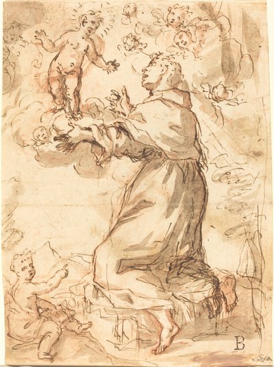 The Christ Child Appearing to Saint Francis by Venetian 17th Century