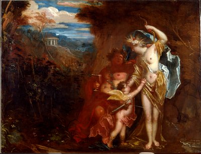 Bacchus, Ceres and Love by Venetian School