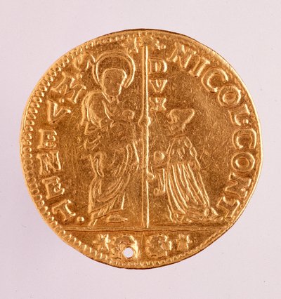 Golden Coin from Republic of Venice: Reign of Doge Nicolo Contarini by Venetian School