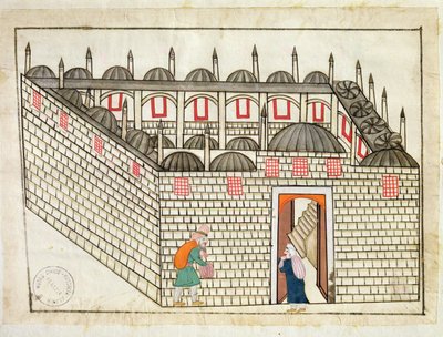 Summer house reserved for the mother of the Sultan in the Topkapi Palace, Constantinople (miniature from the 