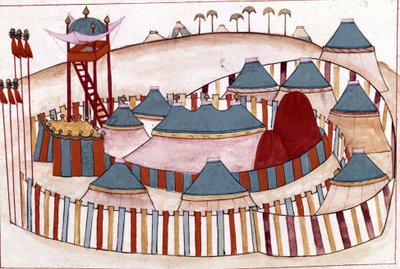 Ottoman Camp. Miniature from 