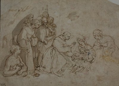 Study for Miracle of Saint Bernardino of Siena by Ventura Salimbeni