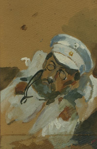 Portrait of Vladimir Alexeyevich Khlebnikov by Vera Vladimirovna Khlebnikova