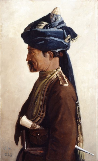 Mohamed, a Jemadar of the 5th Bengal Cavalry, 1889 by Vereker Monteith Hamilton