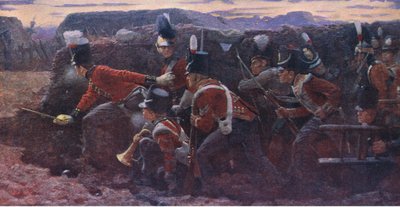 The Forlorn Hope at Badajos by Vereker Monteith Hamilton