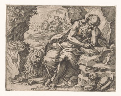 Saint Jerome in the Wilderness by Vespasiano Strada (attributed to)