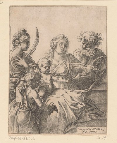 Holy Family with John the Baptist and Elizabeth by Vespasiano Strada