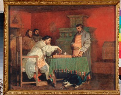 Scene from the Life of the Russian Tsar (Game of Chess) by Viatcheslav Grigorievitch Schwarz