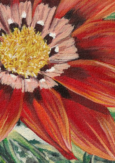 Vivid Red Flower by Viccy Wanliss