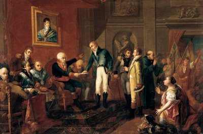 The Captain General of Valencia Meets the British Consul by Vicent Castello Amat
