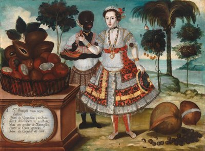 Noble Woman with Her Black Slave by Vicente Alban