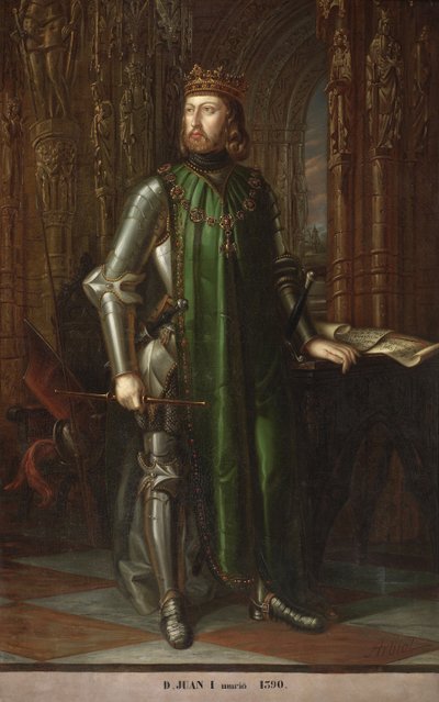 Portrait of King John I of Castile by Vicente Arbiol y Rodriguez by Vicente Arbiol y Rodríguez