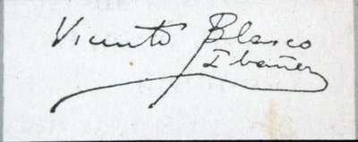Signature of the Novelist by Vicente Blasco Ibanez
