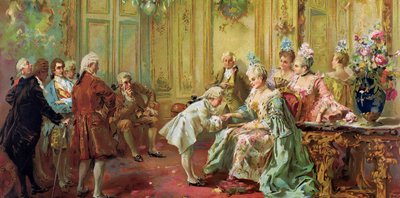 The Presentation of the Young Mozart to Mme de Pompadour at Versailles in 1763 by Vicente Garcia de Parades