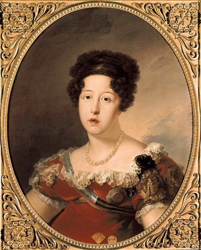 Portrait of Mary Isabella of Portugal by Vicente Lopez y Portana