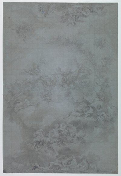 Study for Painted Decoration of a Ceiling, Casino de la Reina, Madrid, Spain by Vicente Lopez y Portana