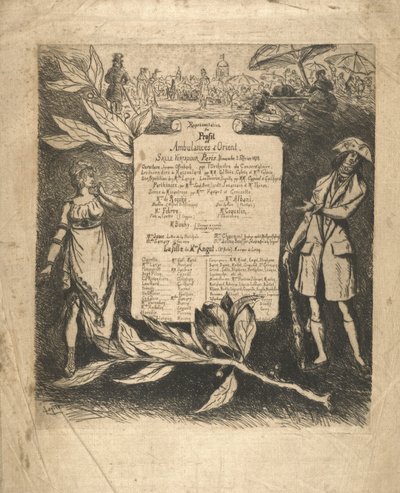 Program of the Performance on February 3, 1878, Ventadour Hall by Vicomte Ludovic Lepic