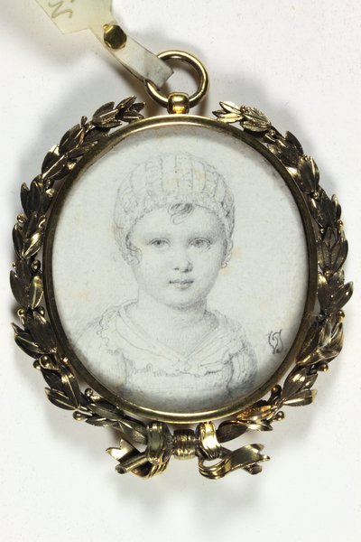 Drawing of a Young Child Traditionally Identified as Napoleon II by Victoire (attr.to) Jaquotot