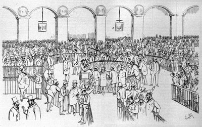 The Paris Stock Exchange (Basket) in 1894 by Victor  Geruzez