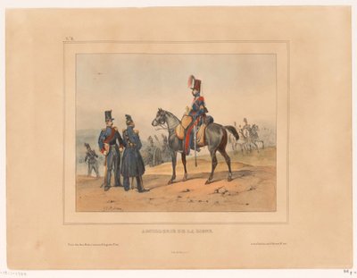 Artillery of the Line (Artillerie de la Ligne, Military Ranks and Costumes of the French Army in 1832) by Victor Adam