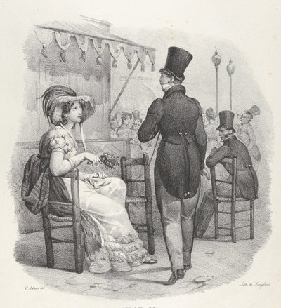 She notices me! What happiness! by Victor Adam