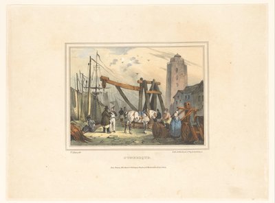 Port of Dunkirk (Costumes of the Inhabitants of Port Towns) by Victor Adam