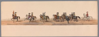 Historical Parade at the Bicentennial of Utrecht University, 1836 (Plate 2) by Victor Adam