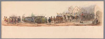 Historical Procession at the Second Centennial of the Utrecht University, 1836 (plate 10) Procession of the Dutch Army to Ostend, July 3, 1600, the Day after the Victory at Nieuwpoort; According to the Costumed Performance Given by the Students by Victor Adam