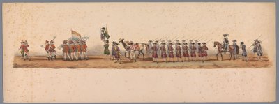 Historical procession at the second centenary of Utrecht University, 1836 (plate 3) by Victor Adam