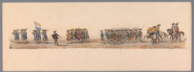 Historical Procession for the Second Centennial of Utrecht University, 1836 (Plate 4) by Victor Adam