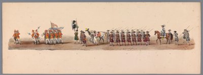 Historical Parade at the Second Centennial of Utrecht University, 1836 (Plate 3) by Victor Adam