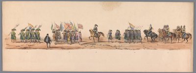 Historical Parade at the Bicentennial of Utrecht University, 1836 (plate 9) by Victor Adam