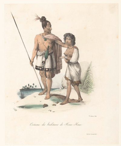 Clothing of the inhabitants of Houa-Houa (New Zealand) by Victor Adam