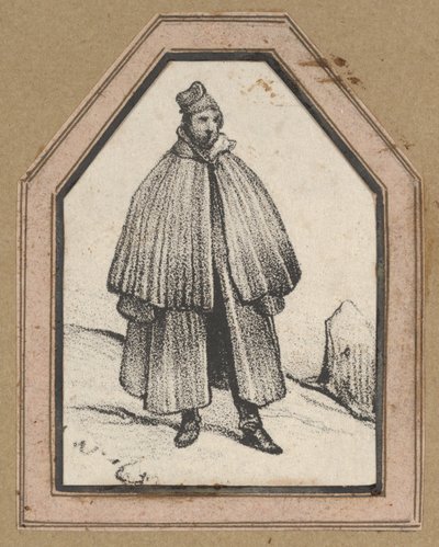 Man Wearing a Cape by Victor Adam