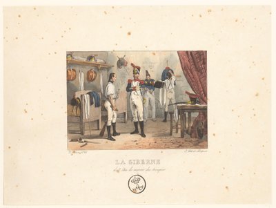 Officer with Cartridge Box (The Cartridge Box Must Be the Mirror of the Soldier) (Military Scenes) by Victor Adam