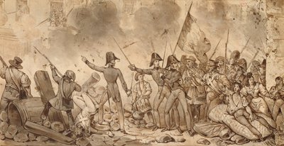 Taking the barracks of the Rue de Babylone, 29 July 1830 by Victor Adam