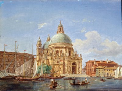 The Santa Maria della Salute Church, 19th Century by Victor Adam