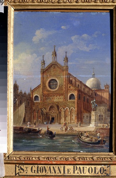 Views of Venice. The Santi Giovanni e Paolo (San Zanipolo) Church by Victor Adam