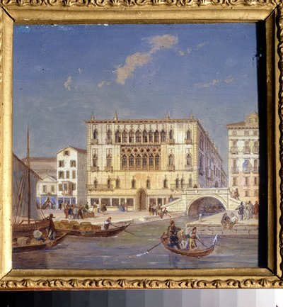 Views of Venice. The Palazzo Bernardo by Victor Adam