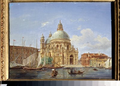 Views of Venice. The Santa Maria della Salute Church by Victor Adam