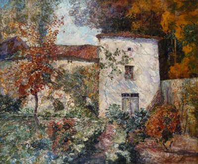 House and Orchard in the Autumn by Victor Charreton