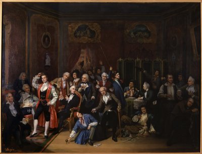 Hugues Bouffe in the Lounge in the Theatre des Varietes by Victor Darjou