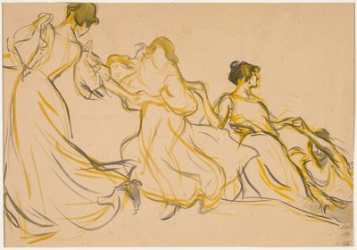 Study for the Decoration for the Salle des Fêtes for La Mairie du 11e arrondissement de Paris by Victor Emile Prouve