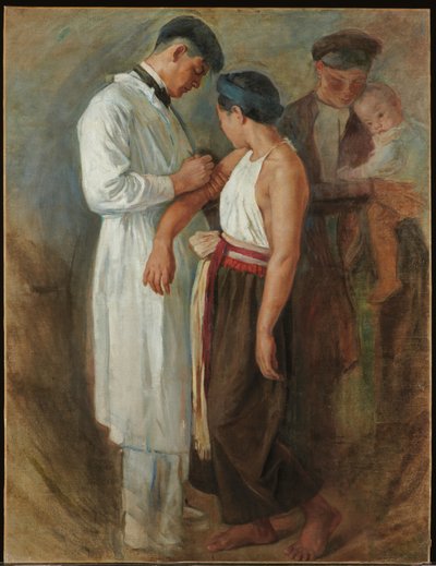 The Vaccination, c.1923 by Victor Francois Tardieu