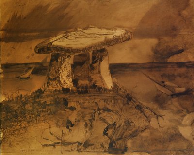 Dolmen where the mouth of shadow spoke by Victor Hugo