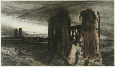 Ruins in a Landscape by Victor Hugo
