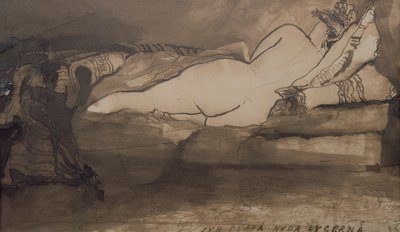 Sleeping Nude by Victor Hugo